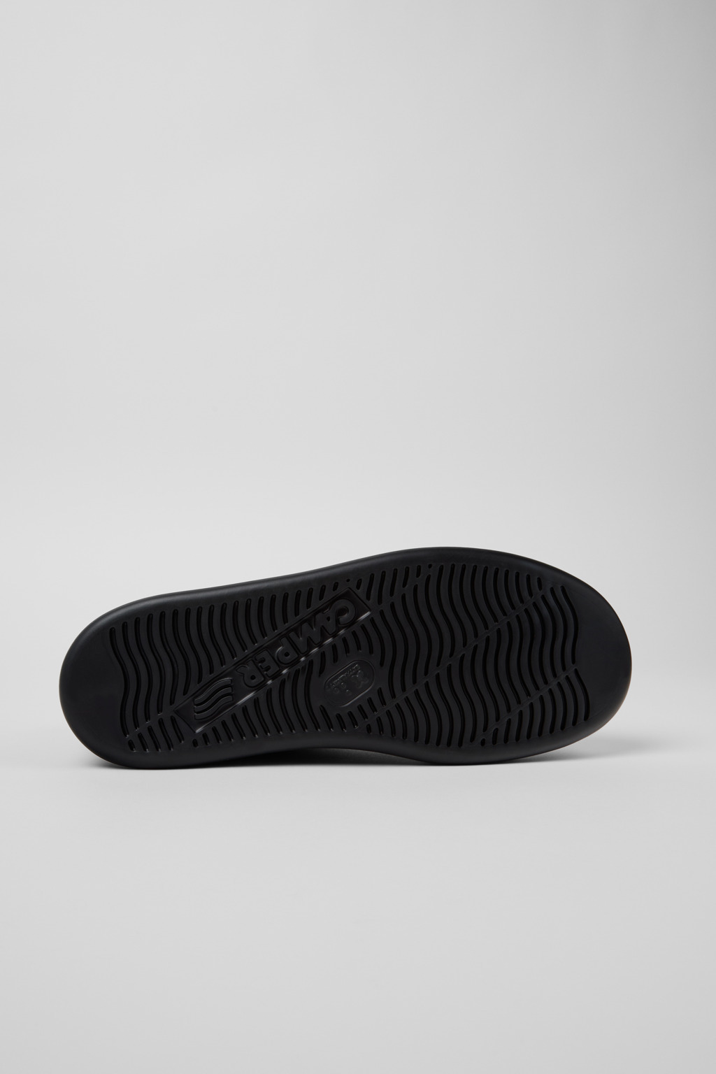 Black Leather and Nubuck Sneakers for Men. - 5