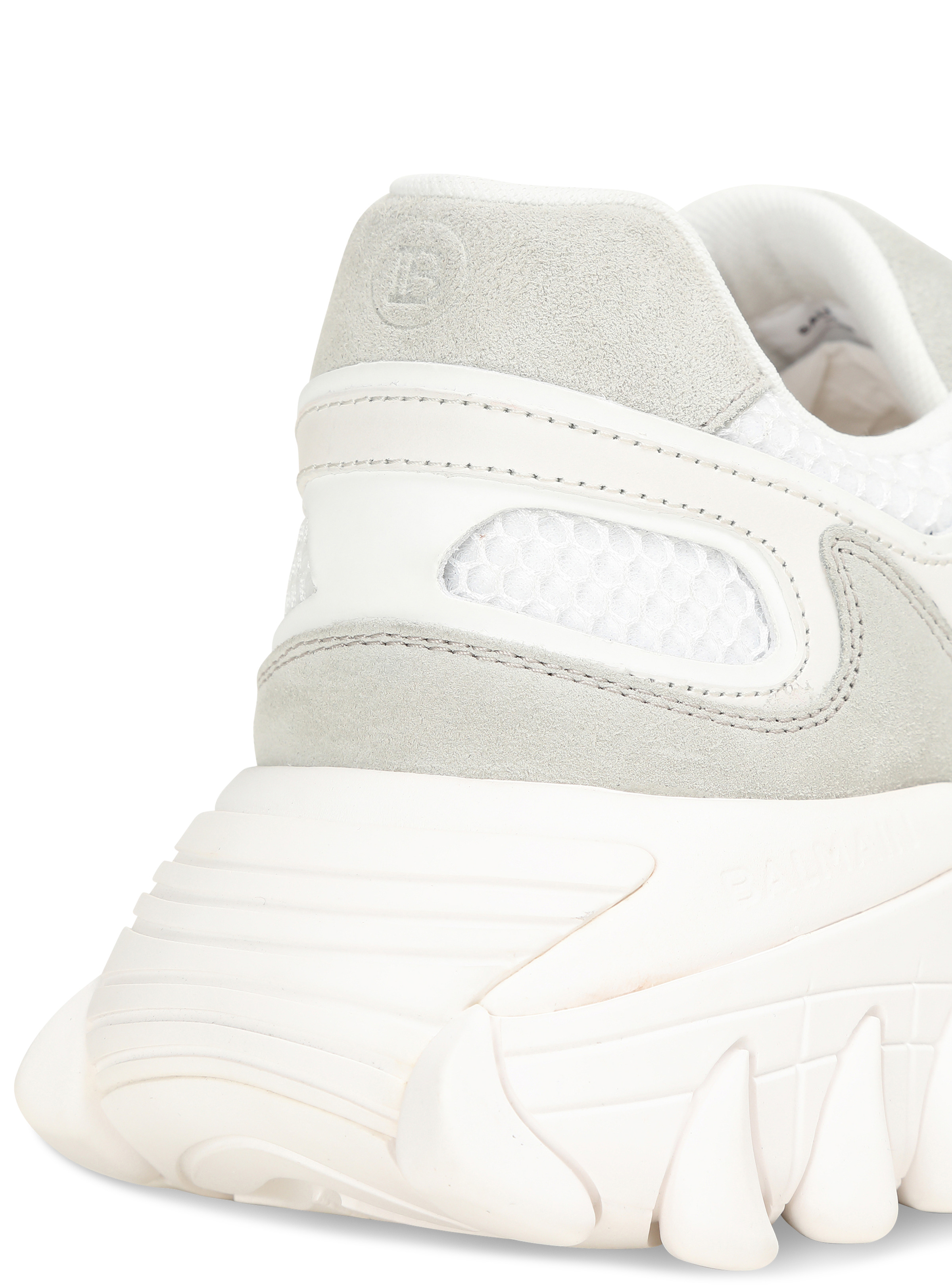 B-East trainer in leather, suede and mesh white - Women