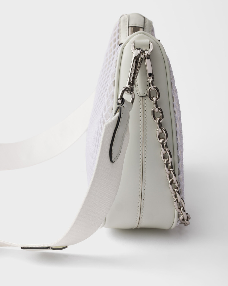 Prada Re-Edition 2005 mesh and brushed leather bag 6