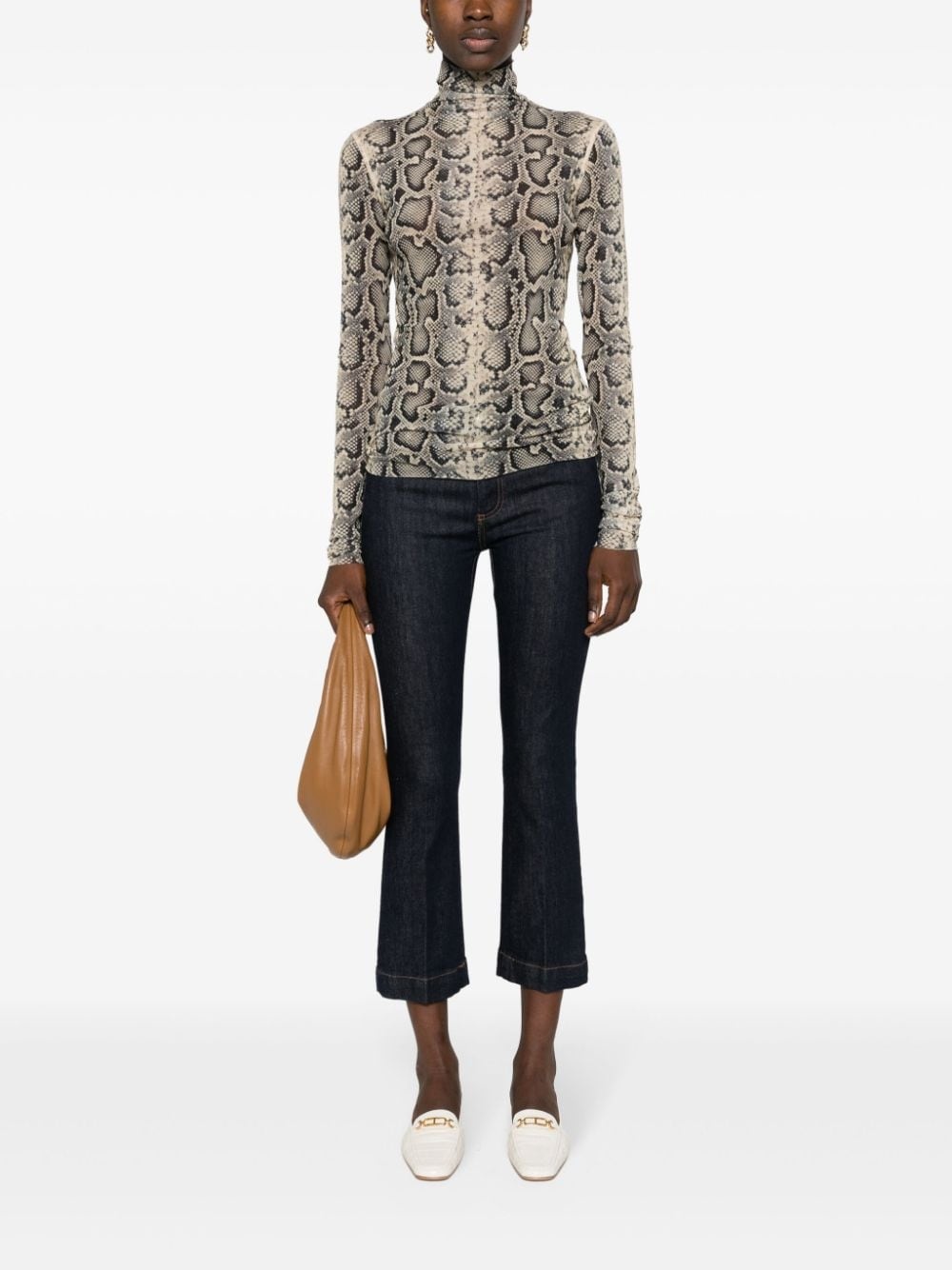 Record low-rise cropped jeans - 2