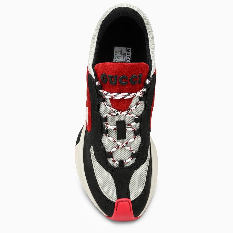 Gucci Low Run Black And Red Trainer Men - 3