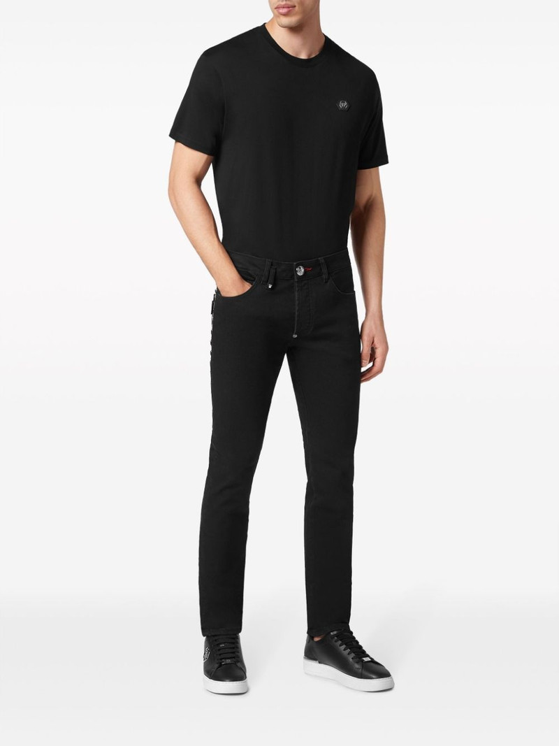 PHILIPP PLEIN paint-splatter straight-leg jeans outlook