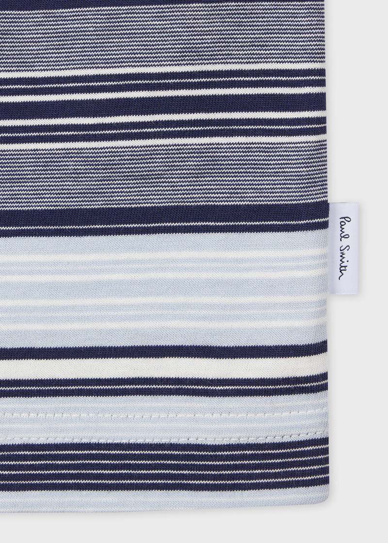 Paul Smith Navy And White Stripe Organic-Cotton T-Shirt outlook