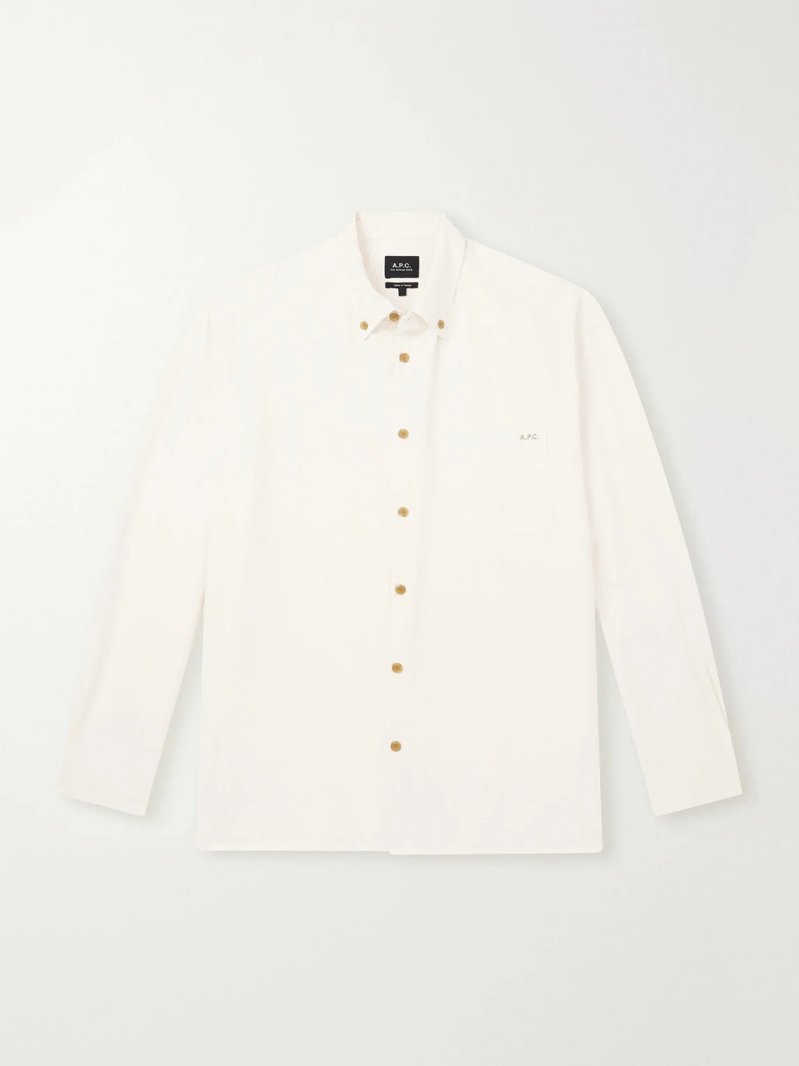 Mateo Logo-Embroidered Cotton Shirt - 1
