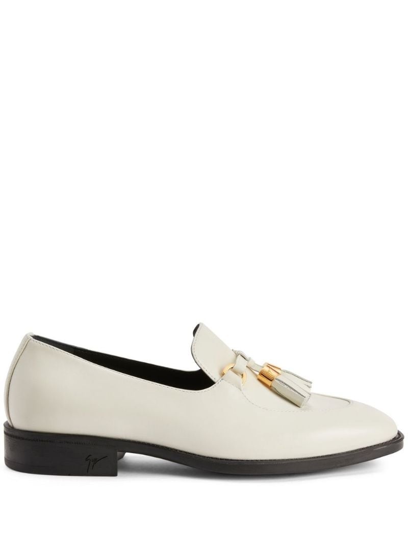 tassel leather loafers - 1