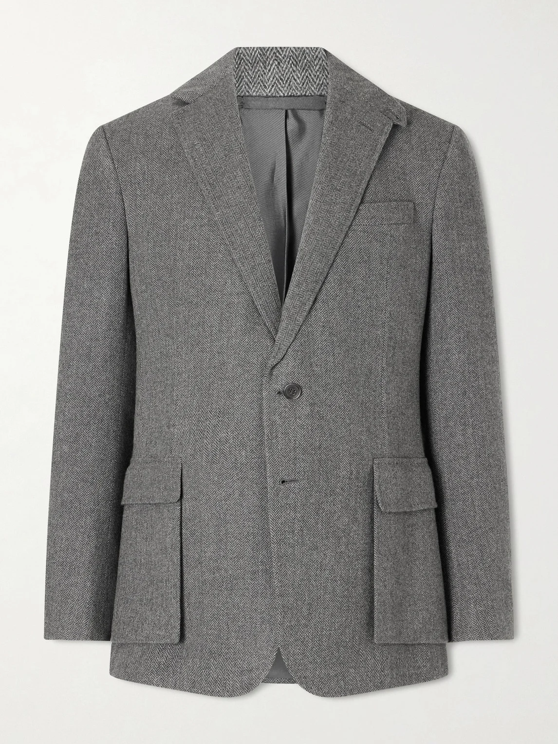 Herringbone Wool Jacket - 1