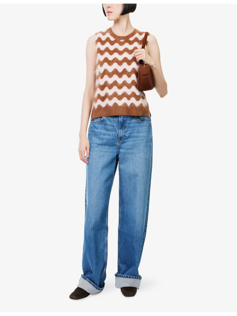 ME+EM Scallop-Pattern Brushed Cashmere Vest outlook