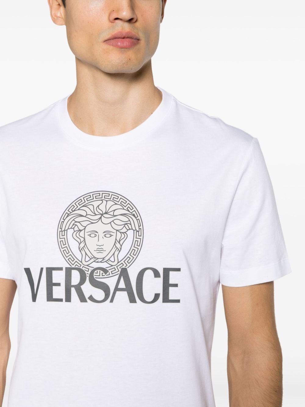 Medusa Head-print cotton T-shirt - 5