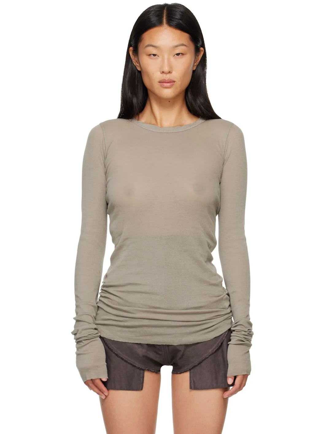 Gray Tower Basic LS T-shirt - 1