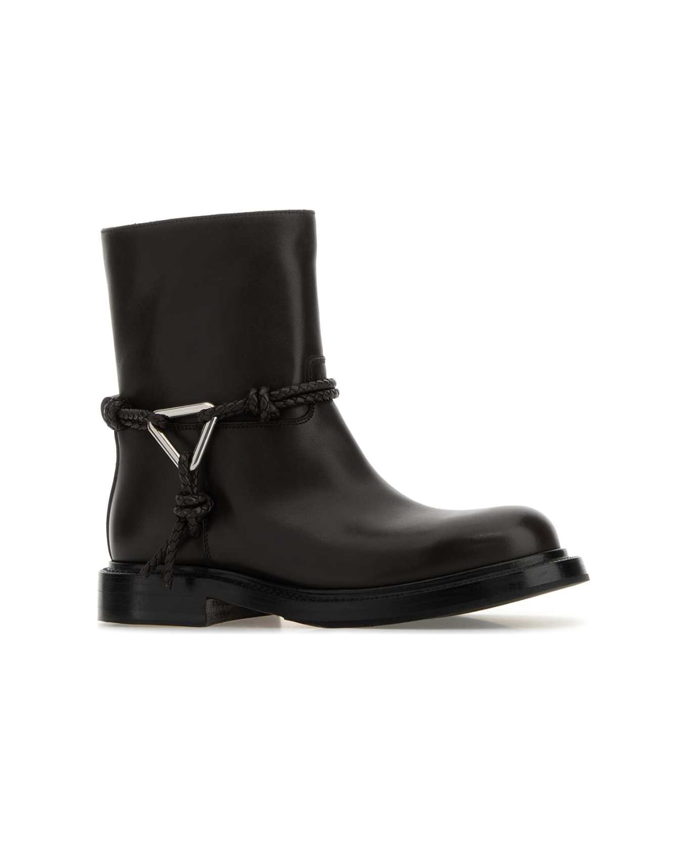 Dark Brown Leather James Ankle Boots - 2