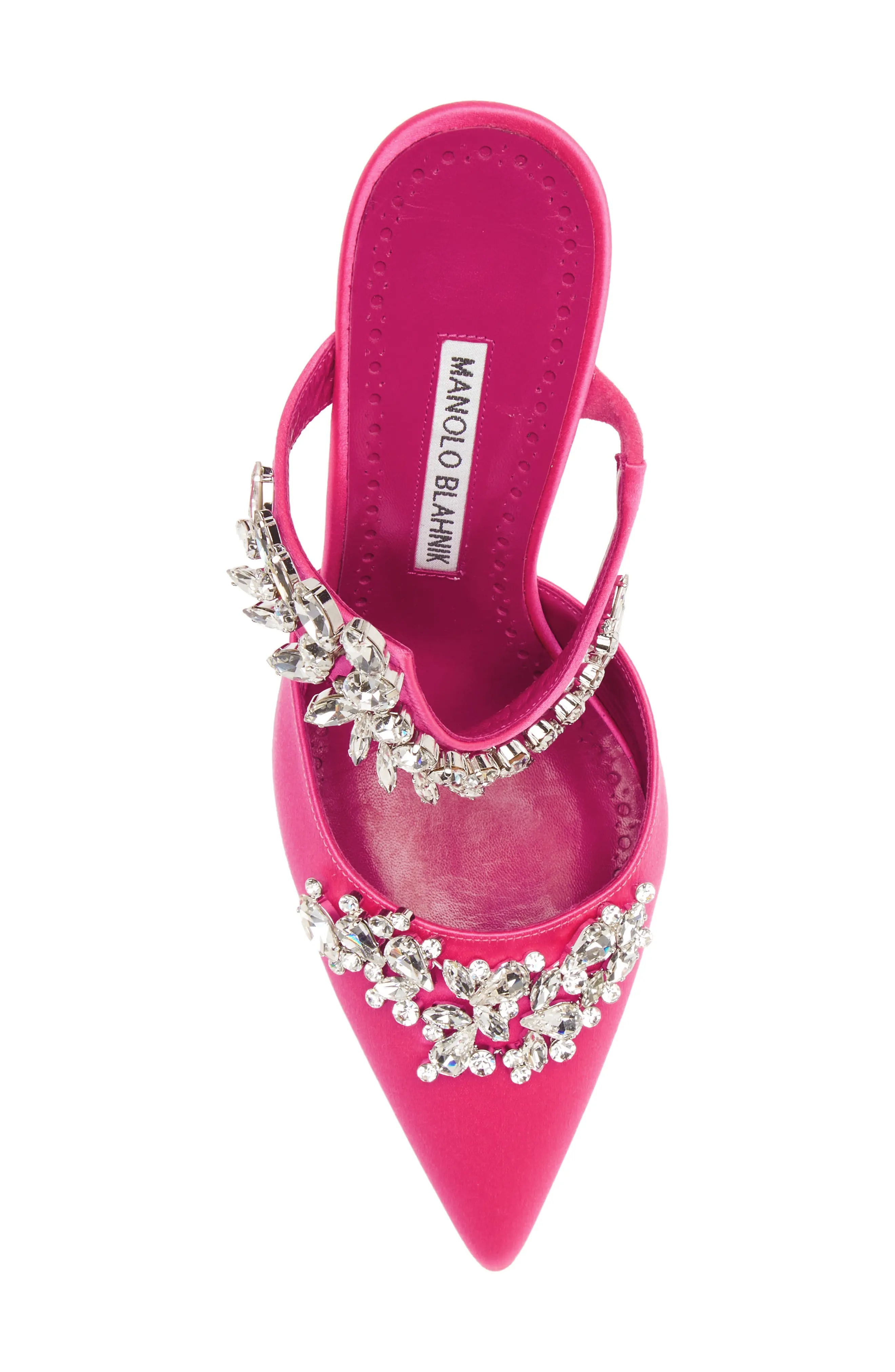 Lurum Crystal Leaf Pointed Toe Mule - 5