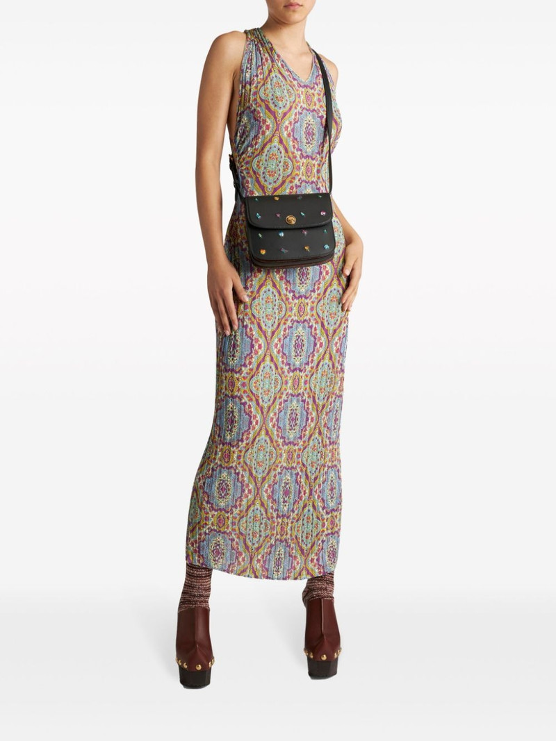 Etro Essential floral-embroidered mini shoulder bag outlook
