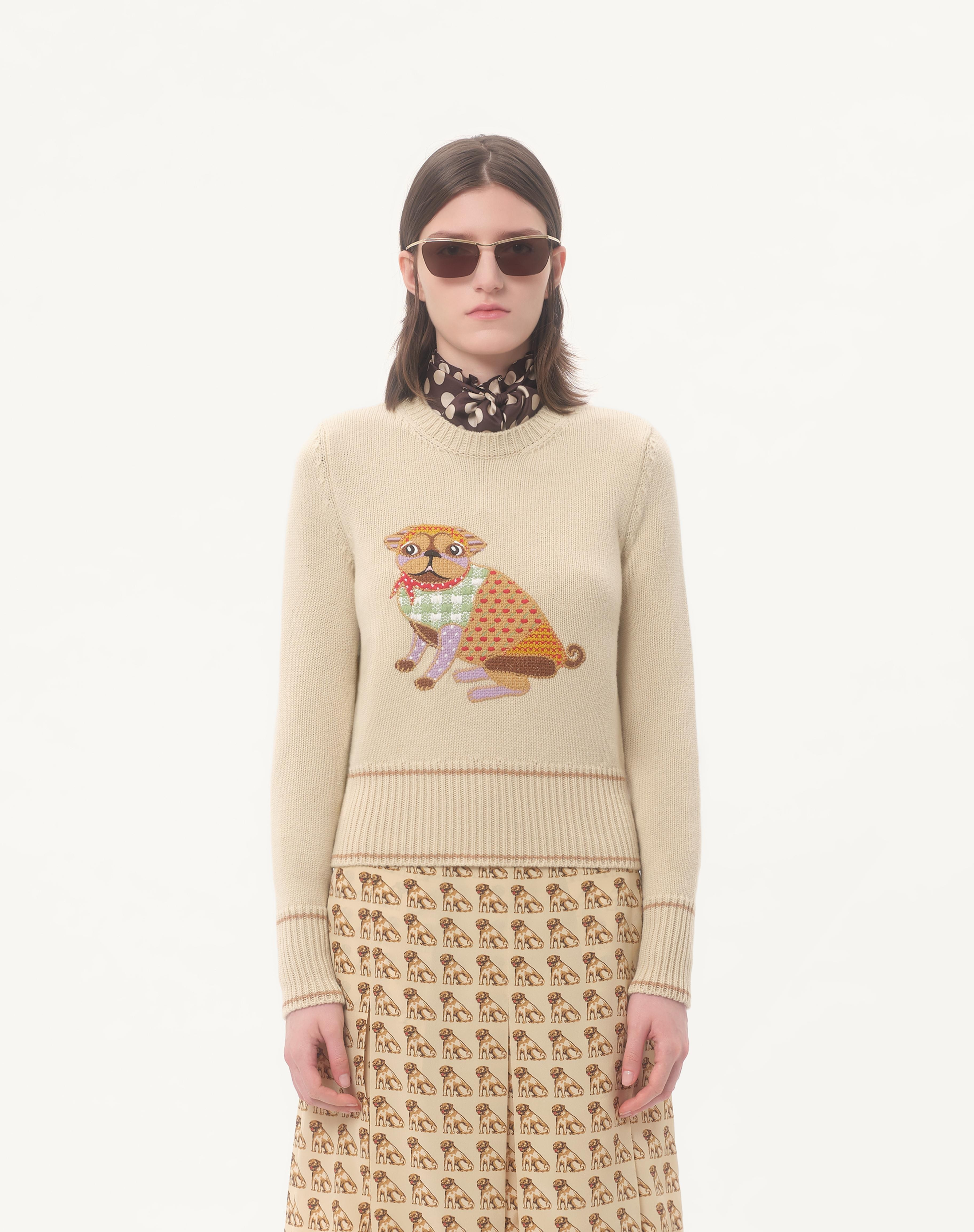 LE CHIEN DE LA MAISON EMBROIDERED SWEATER - 4