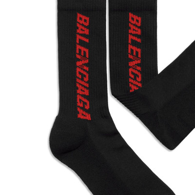 BALENCIAGA Men's Racer Socks in Black outlook