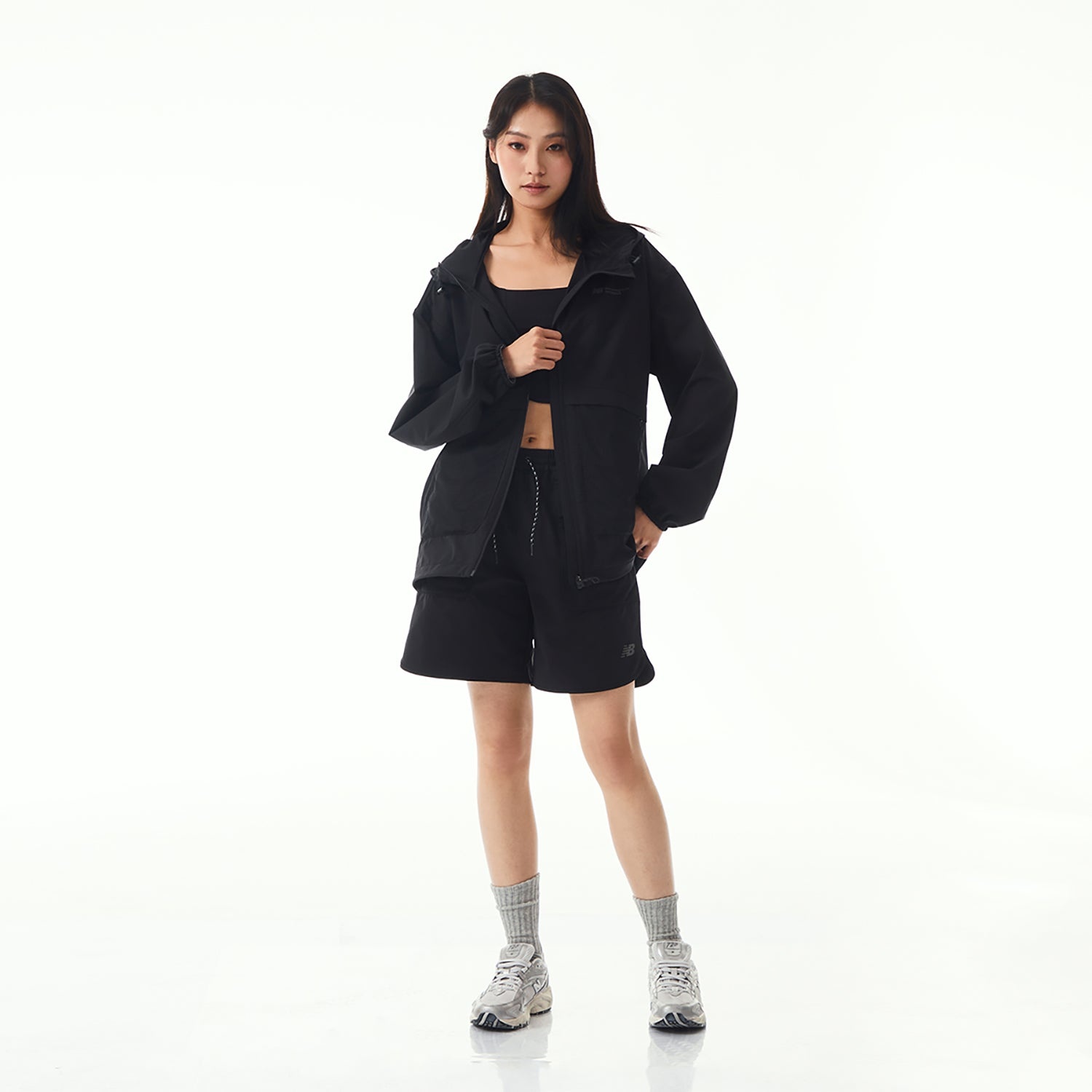 New Balance Woven Hooded Jacket 'Black' NAE24151-BK - 3