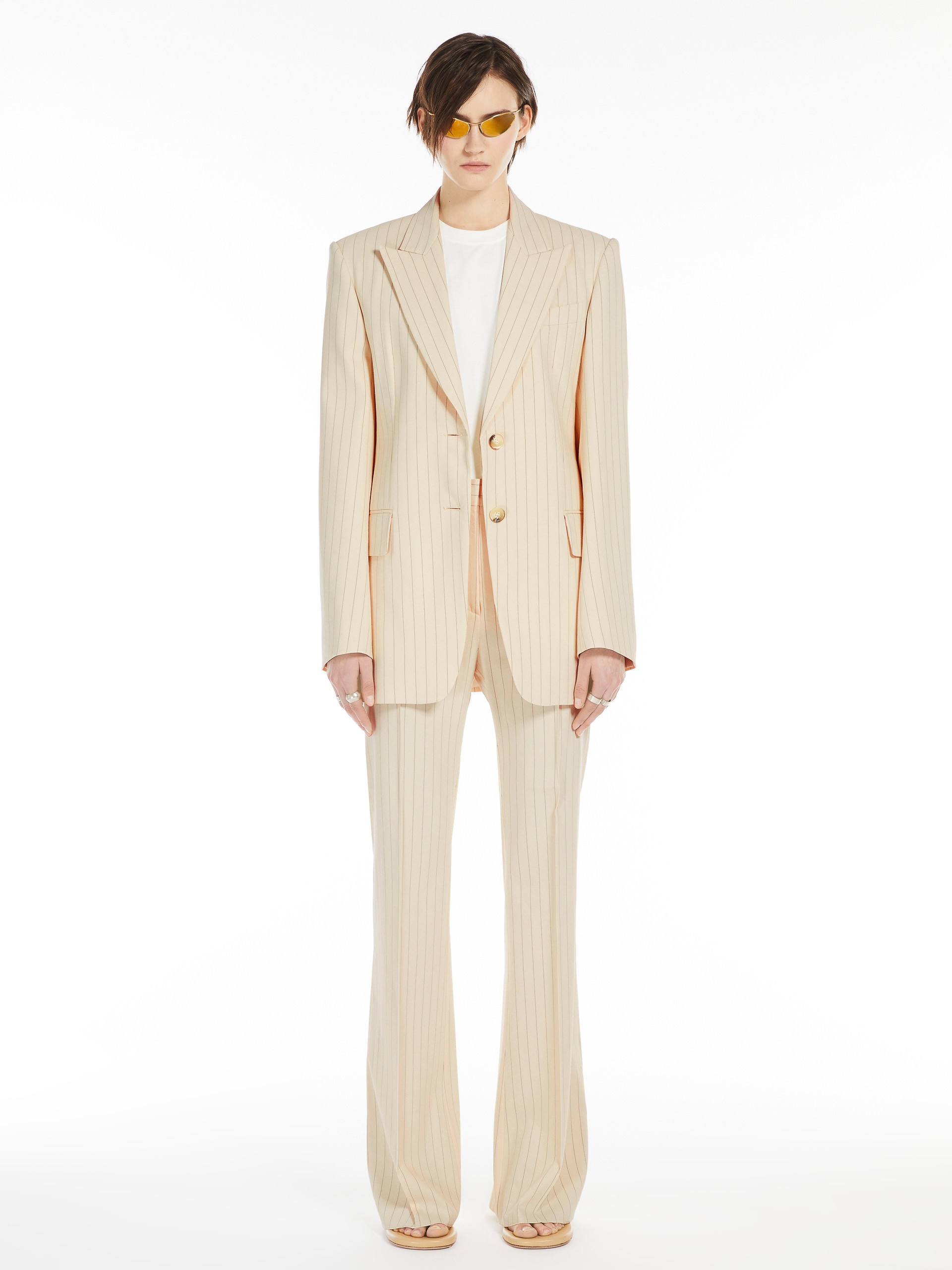 AVERSA Slim-fit pinstripe blazer - 2