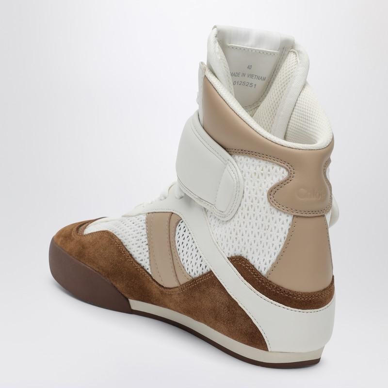 Chloé Chloé Chloé Kick Natural High-Top Sneaker In Mesh