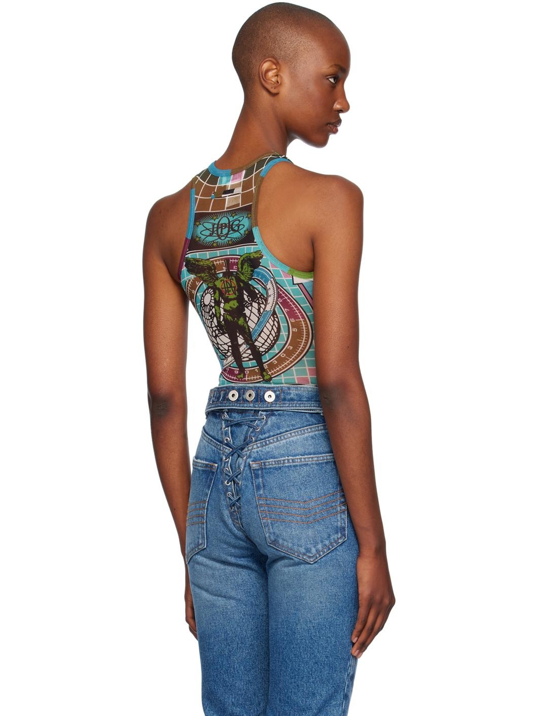 Multicolor Printed Bodysuit - 3