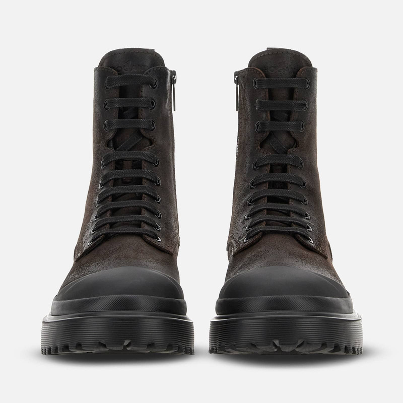Combat Boots Hogan H619 Brown 5