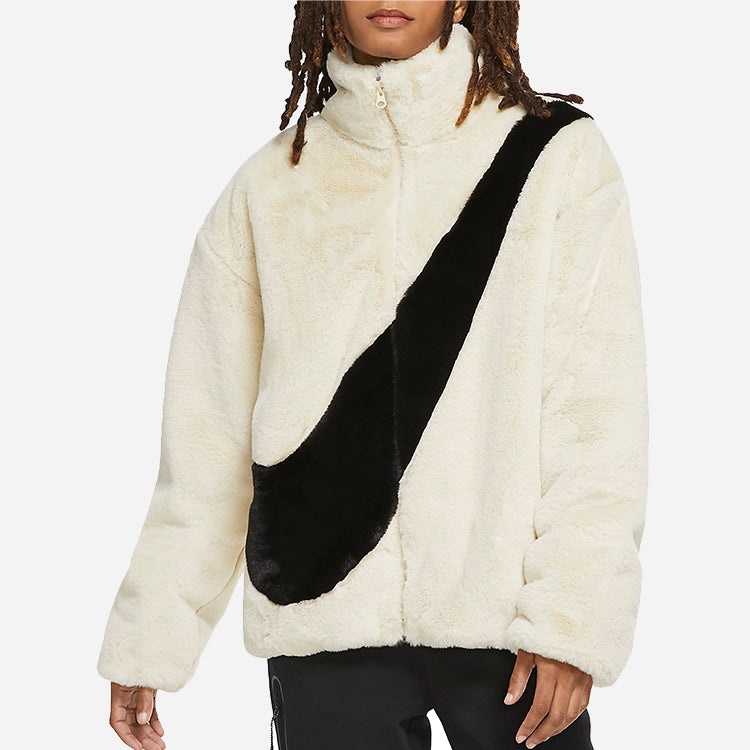 (WMNS) Nike Sportswear Jacket 'Fossil Black' CU6559-238 - 3