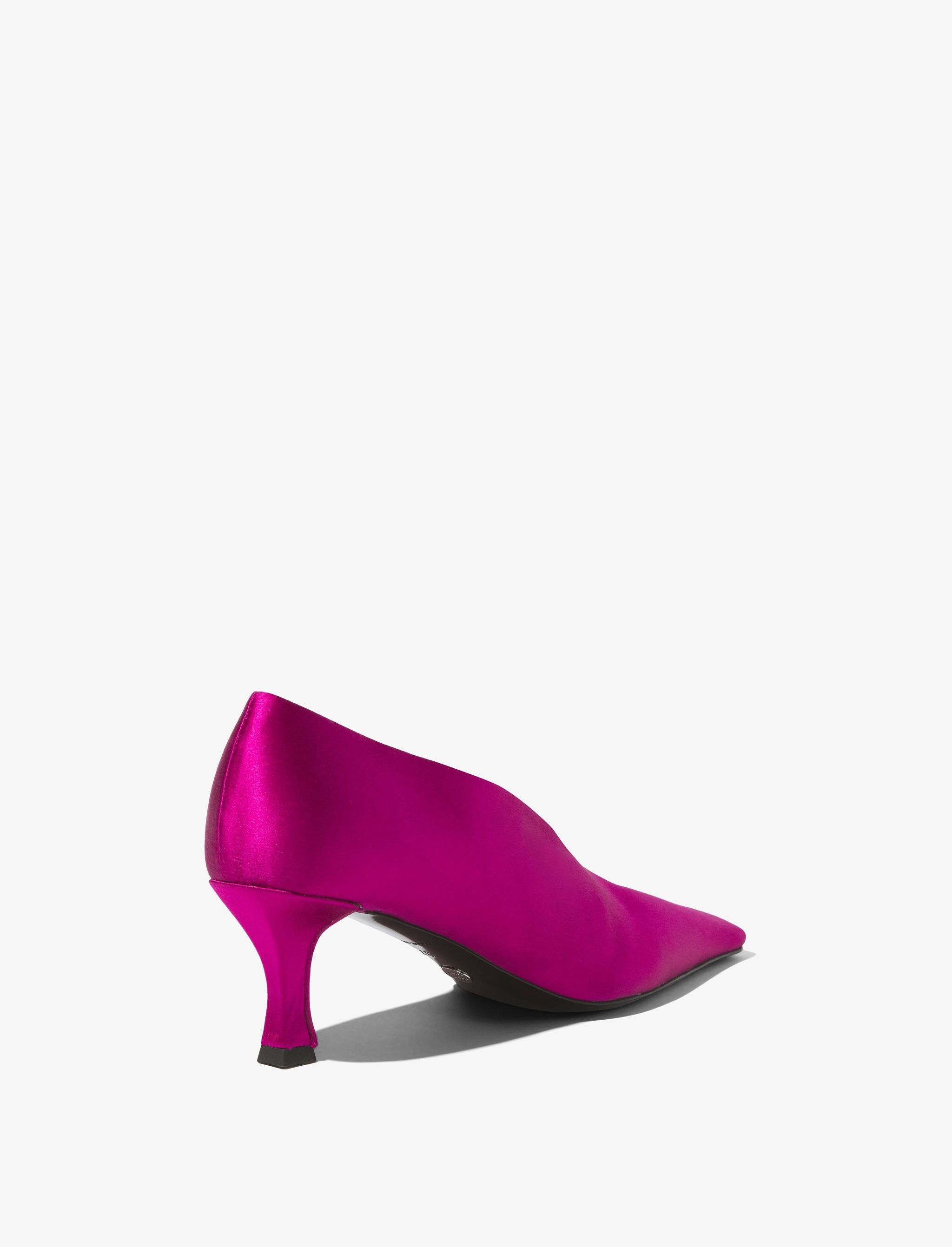 Satin Trap Pumps - 3