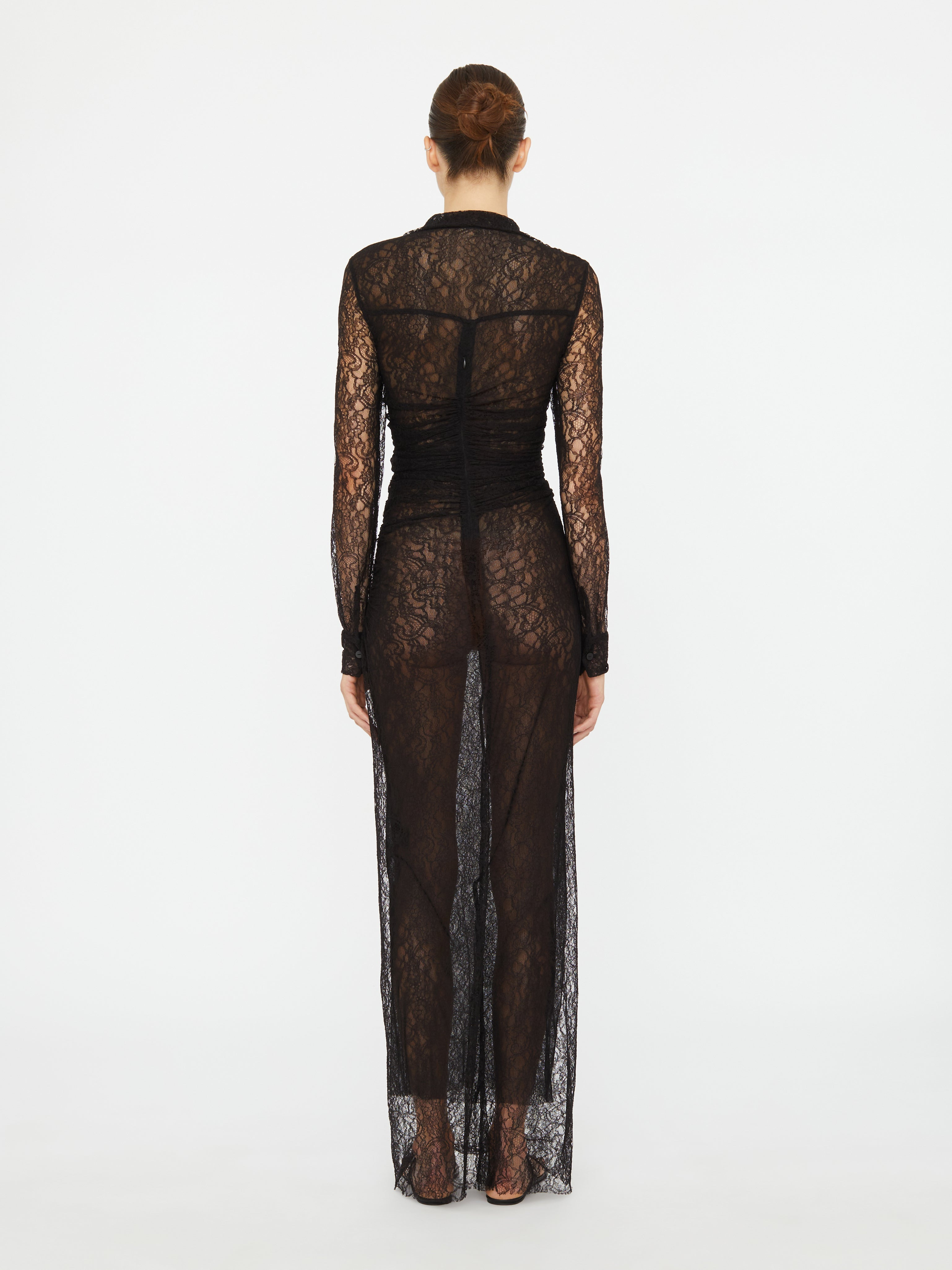 Lace Venus Plunge Shirt Dress - 5