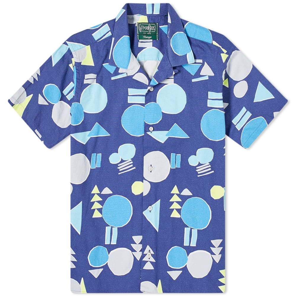 Gitman Vintage Abstract Cut Outs Camp Collar Shirt - 1