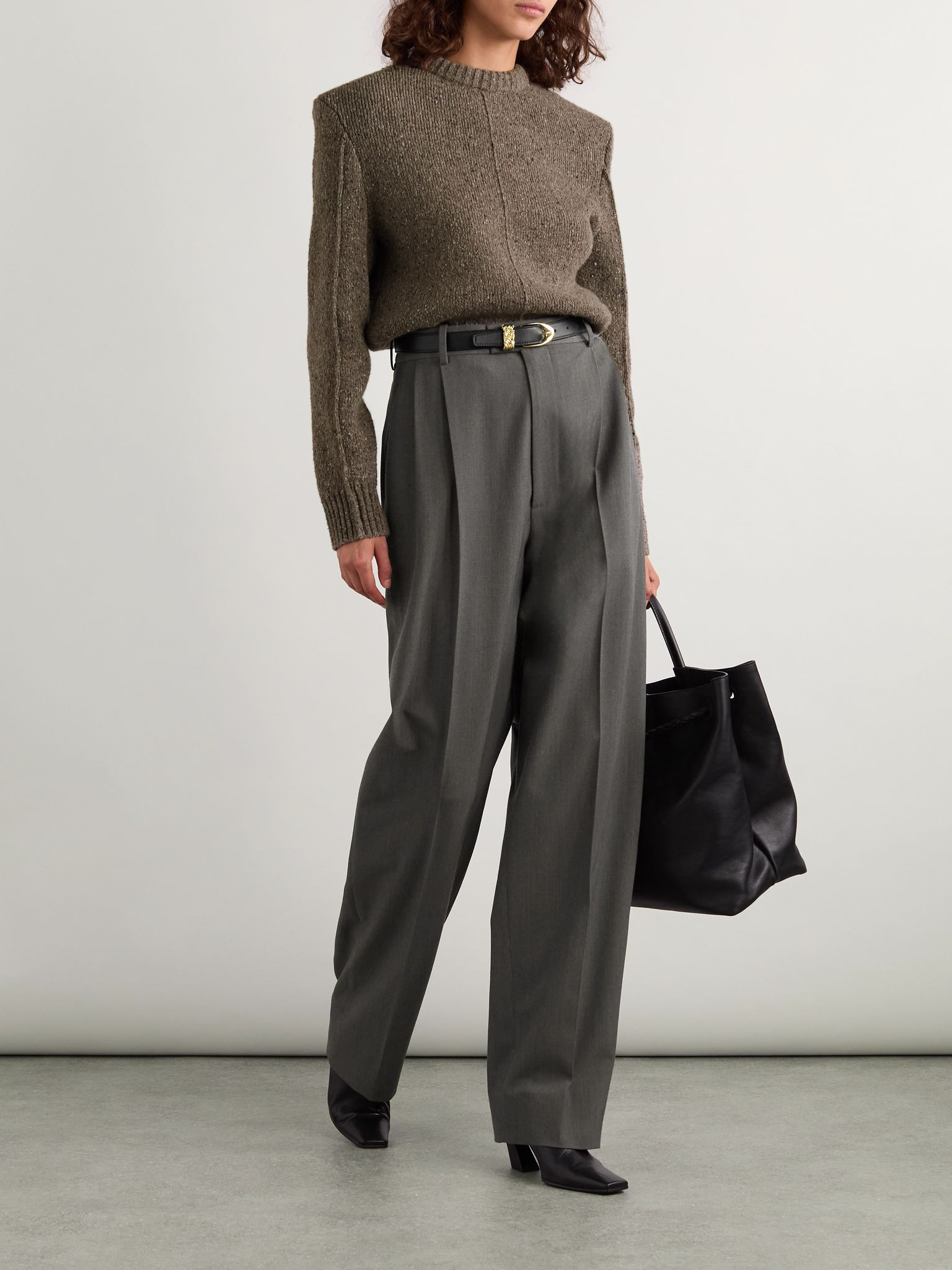 Wool-blend sweater Taupe - 2