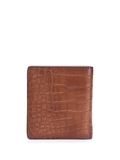 Brunello Cucinelli crocodile fold wallet outlook