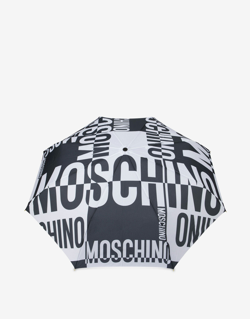 OPENCLOSE BLACK & WHITE LOGO UMBRELLA - 1
