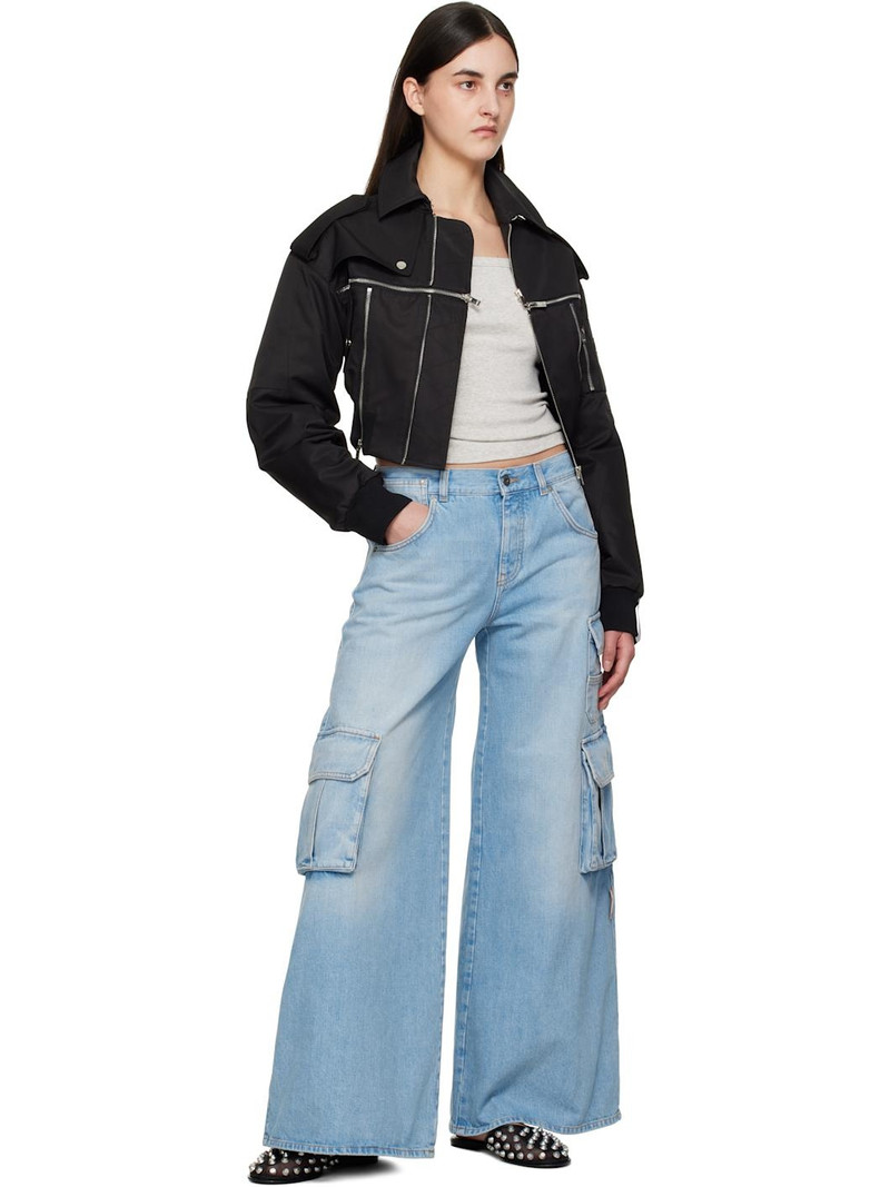 Off-White Blue Wide-Leg Denim Jeans outlook