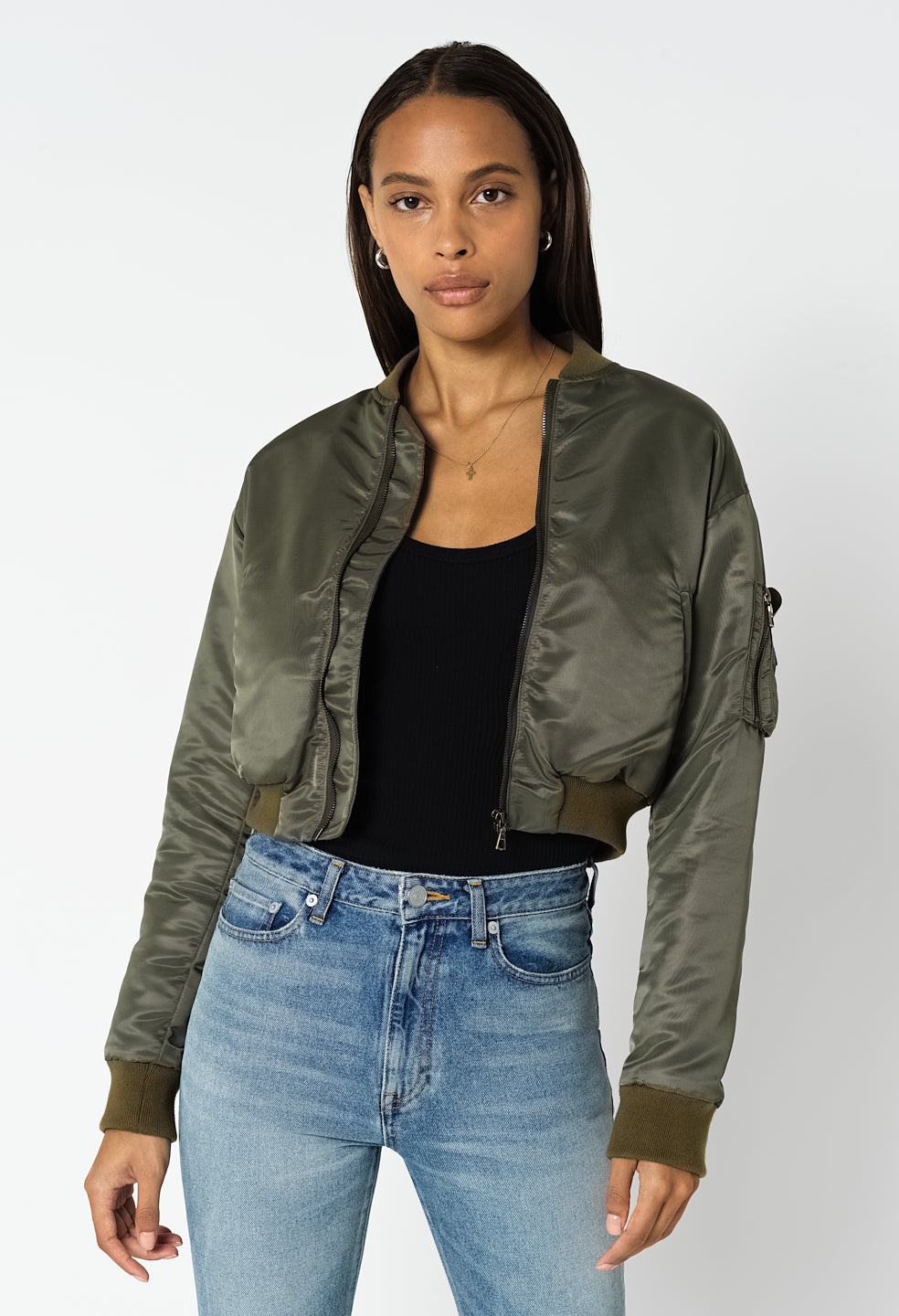 HUNTER CROPPED BOMBER - 2