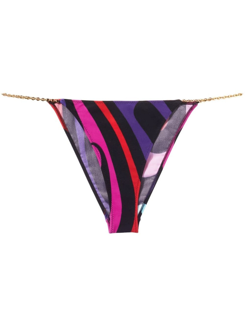 Marmo-print bikini bottoms 1