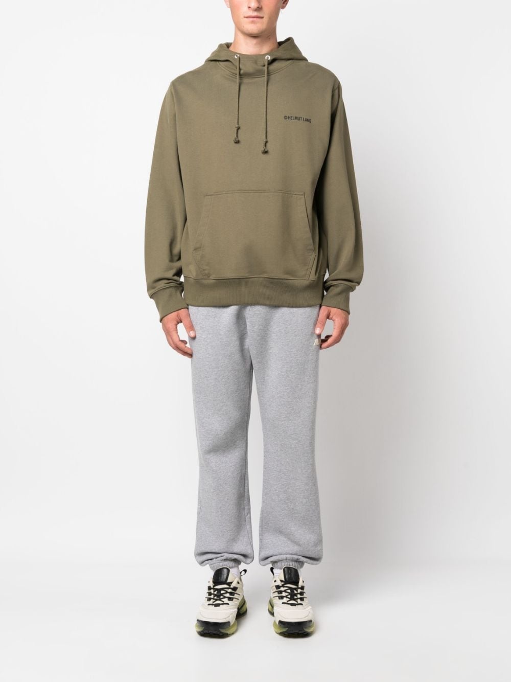 logo-print cotton track pants - 2