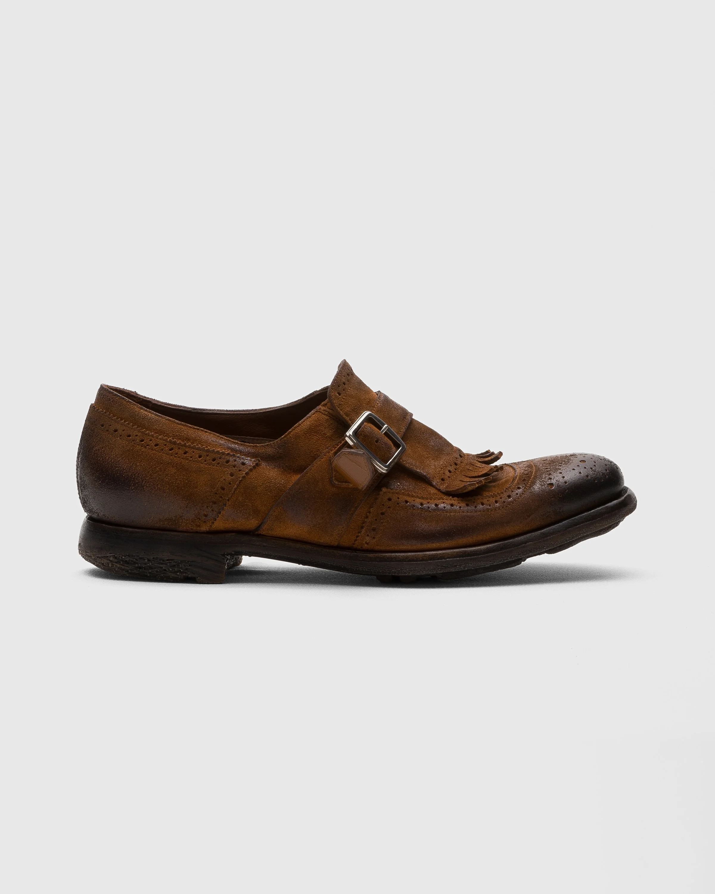 Vintage Suede Monk Strap - 1