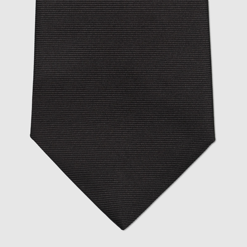 Bee embroidered silk tie 4