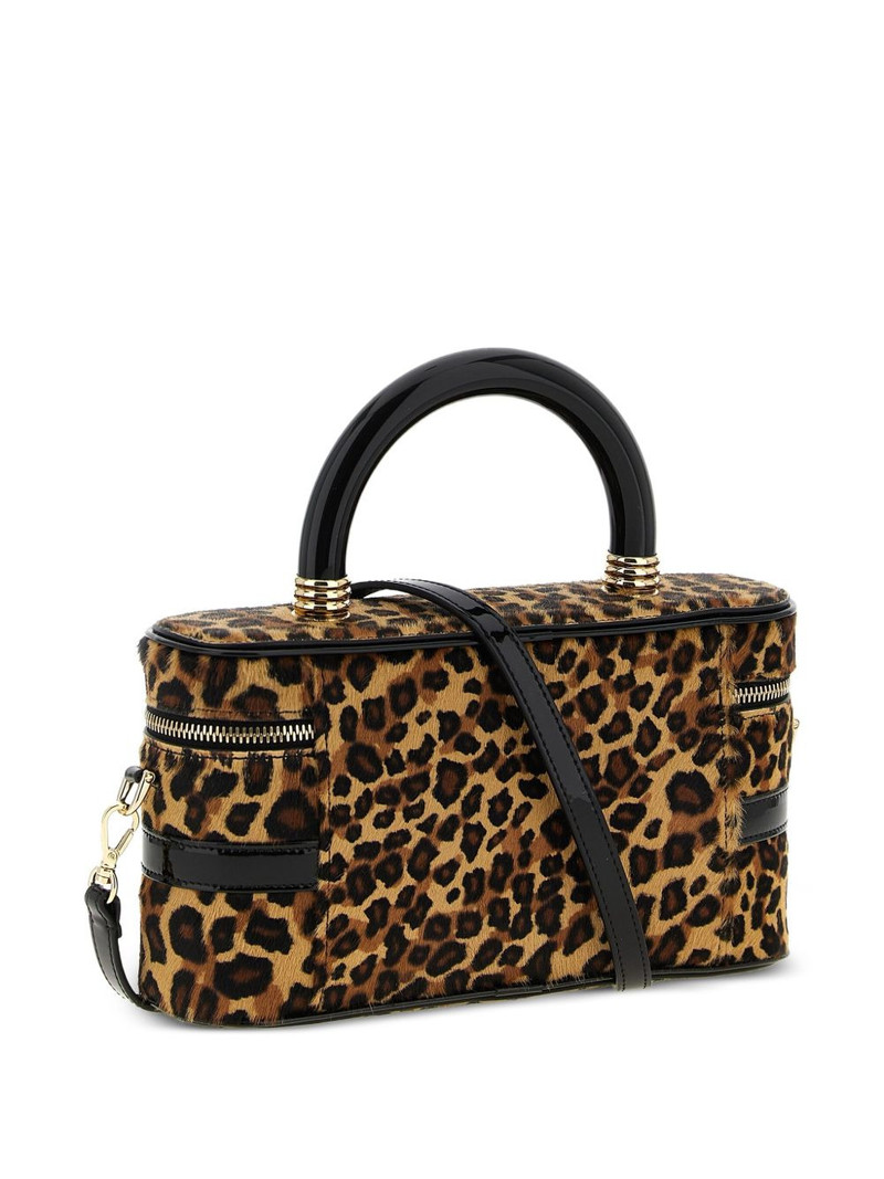 Roger Vivier Belle Vivier leopard-print buckle tote bag outlook