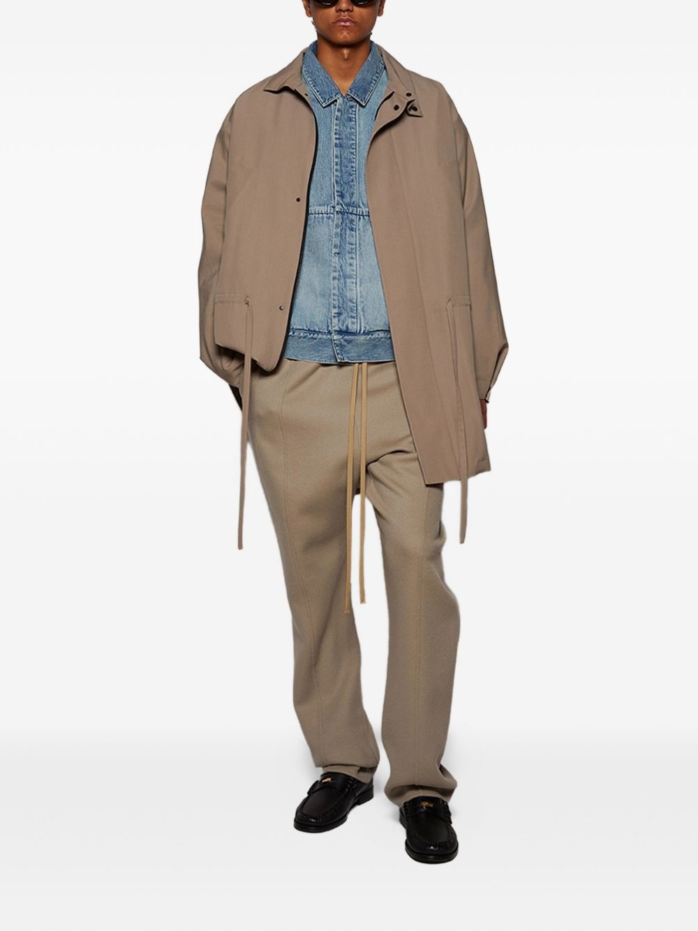 drawstring panelled trousers - 2