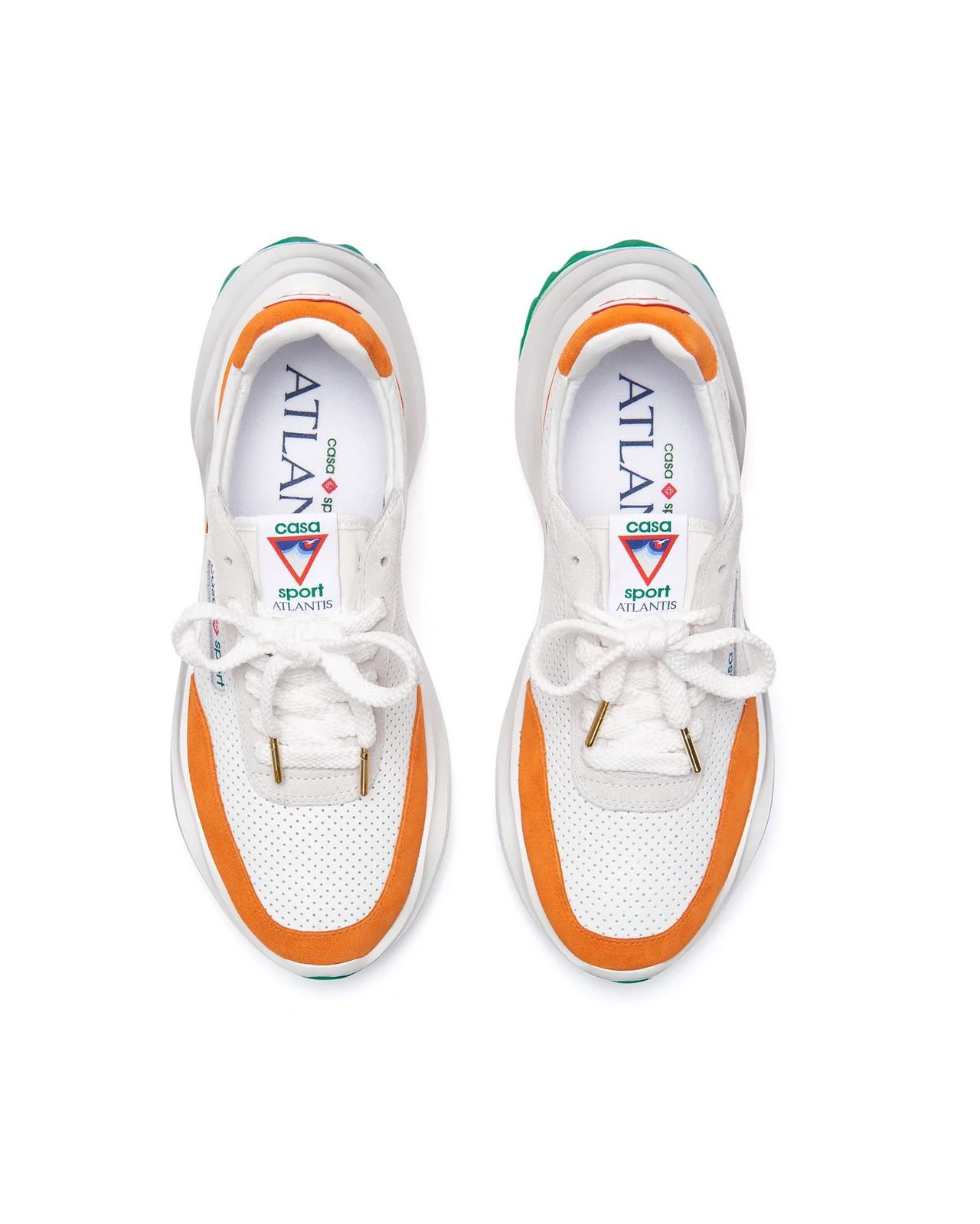 Womens Atlantis White & Clay Orange Sneaker - 7