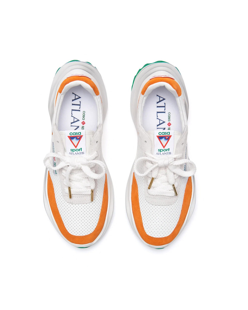 Womens Atlantis White & Clay Orange Sneaker 7