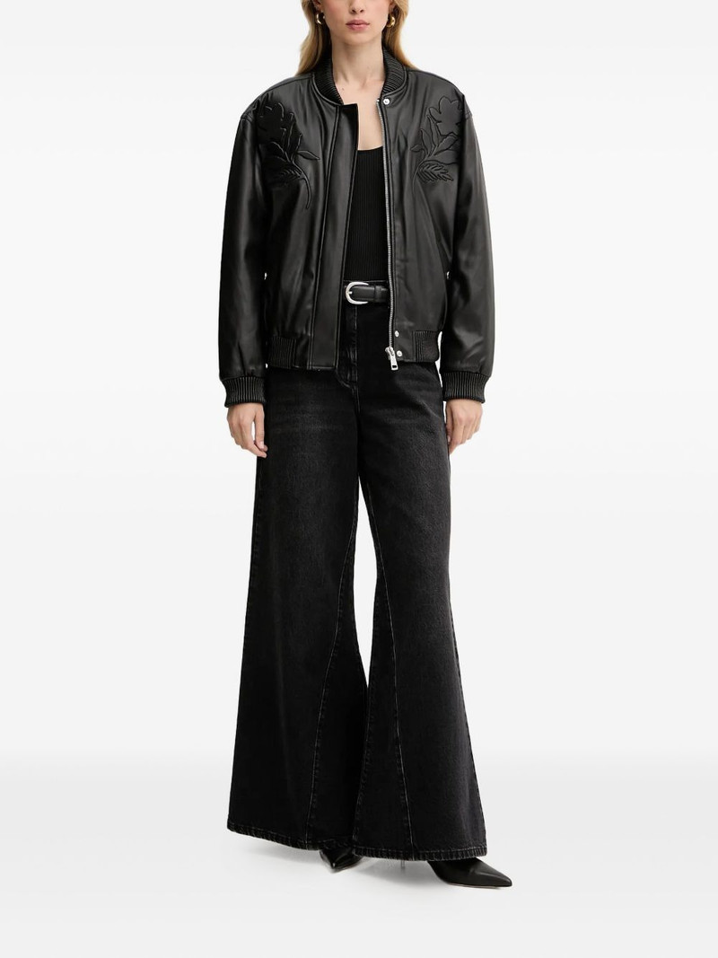 GUESS USA floral-detail bomber jacket outlook