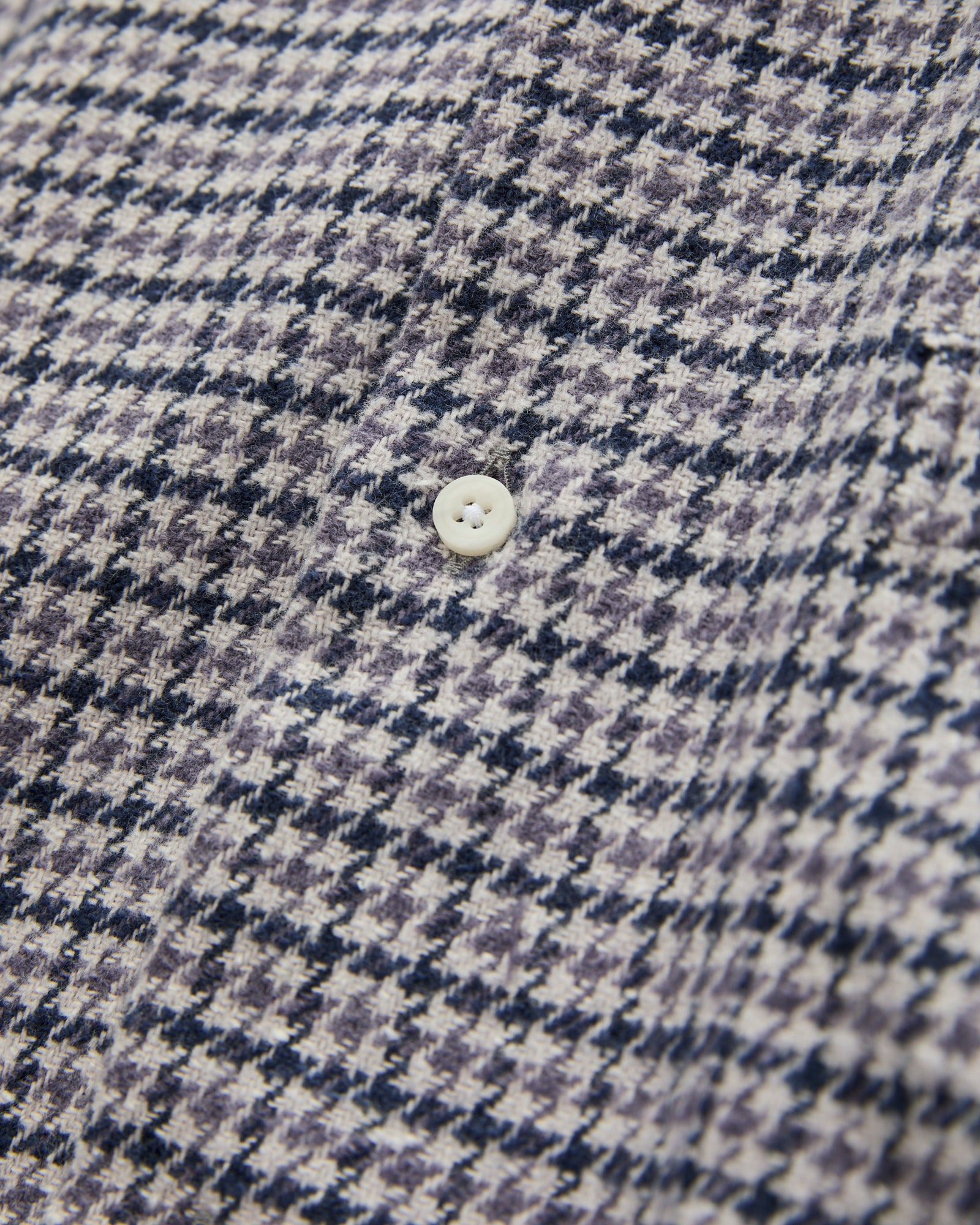 Houndstooth Check Camp Shirt in Lavender - 5