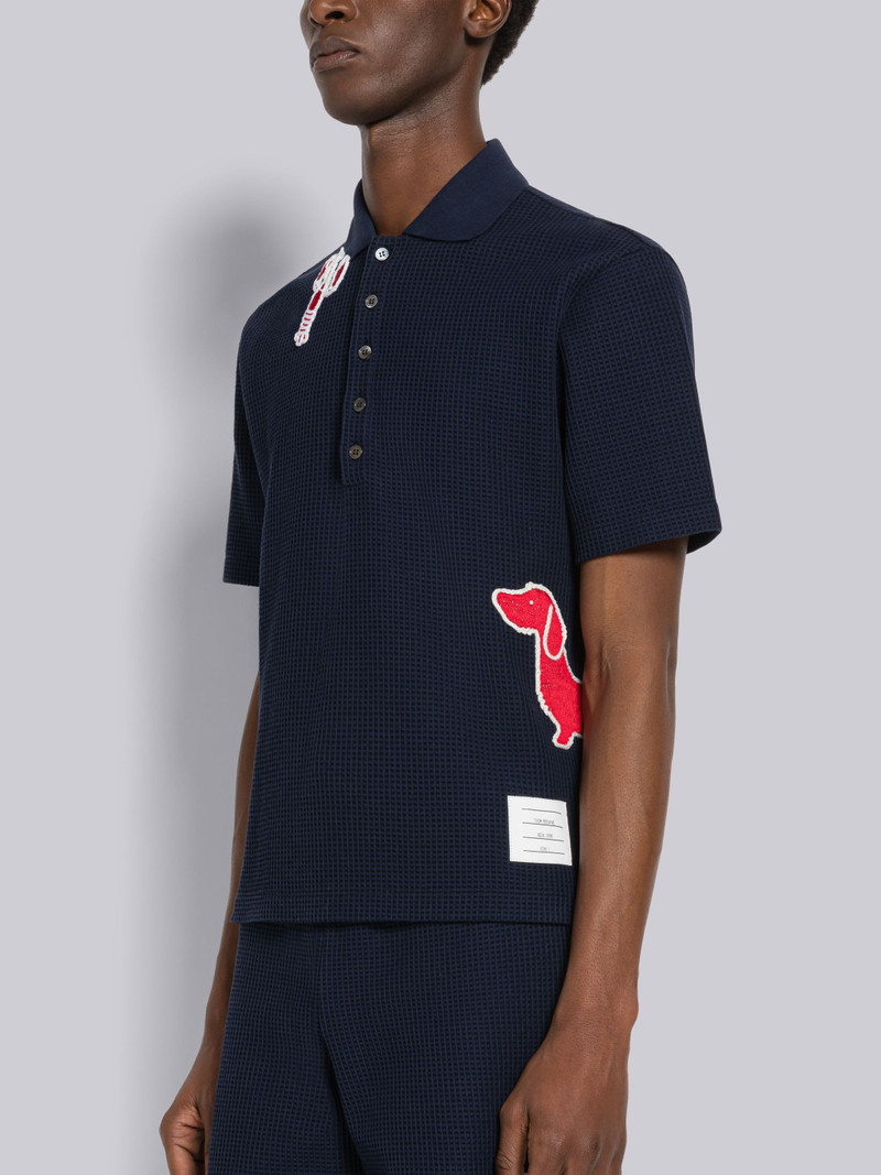 Thom Browne Check Short Sleeve Polo outlook