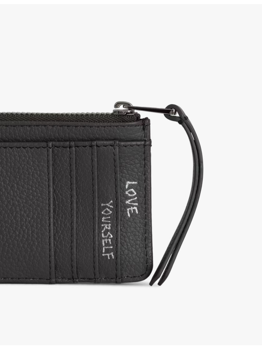ZV logo-plaque leather cardholder - 4