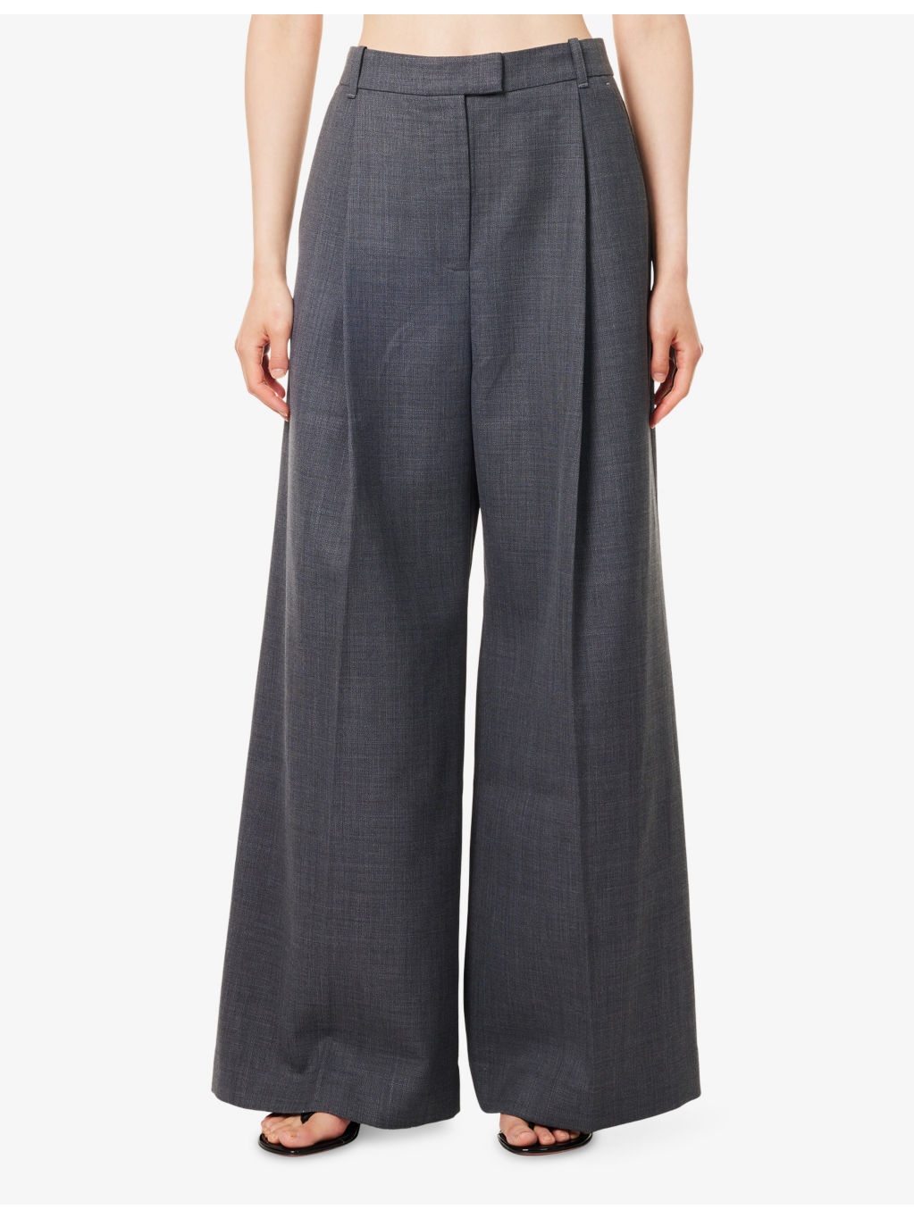 Seidler Wide-Leg Wool-Blend Trousers - 3