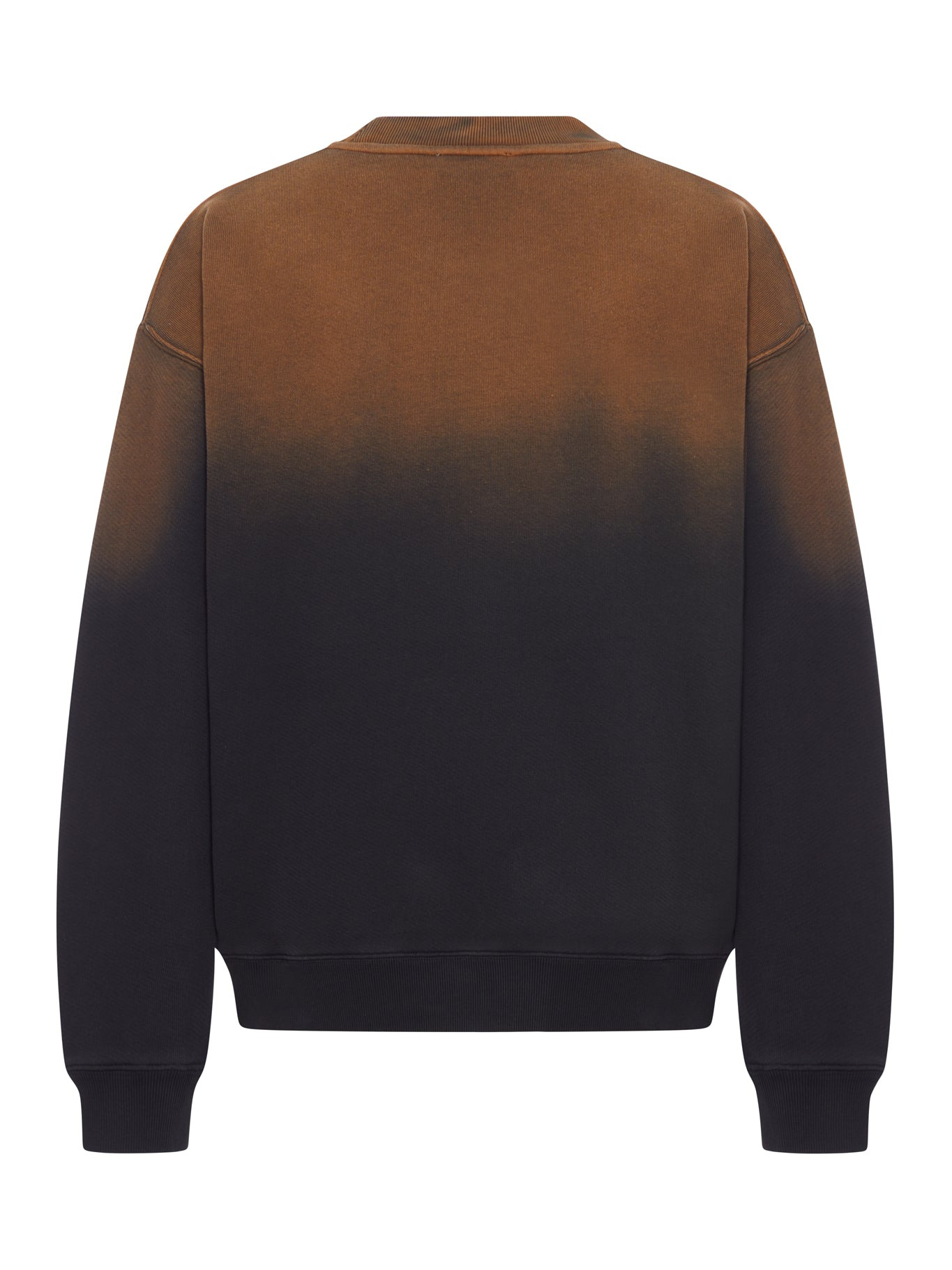 CREW NECK COTTON SWEATSHIRT WITH DEGRADED EFFECT - 2
