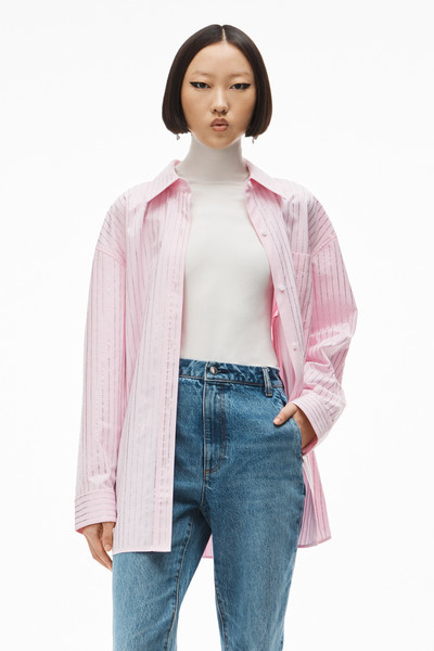 Alexander Wang CRYSTAL HOTFIX SHIRT IN COTTON outlook