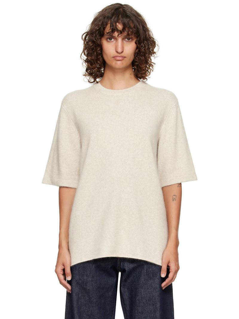 Off-White Raven Yak Blend Short Sleeves Sweater 1