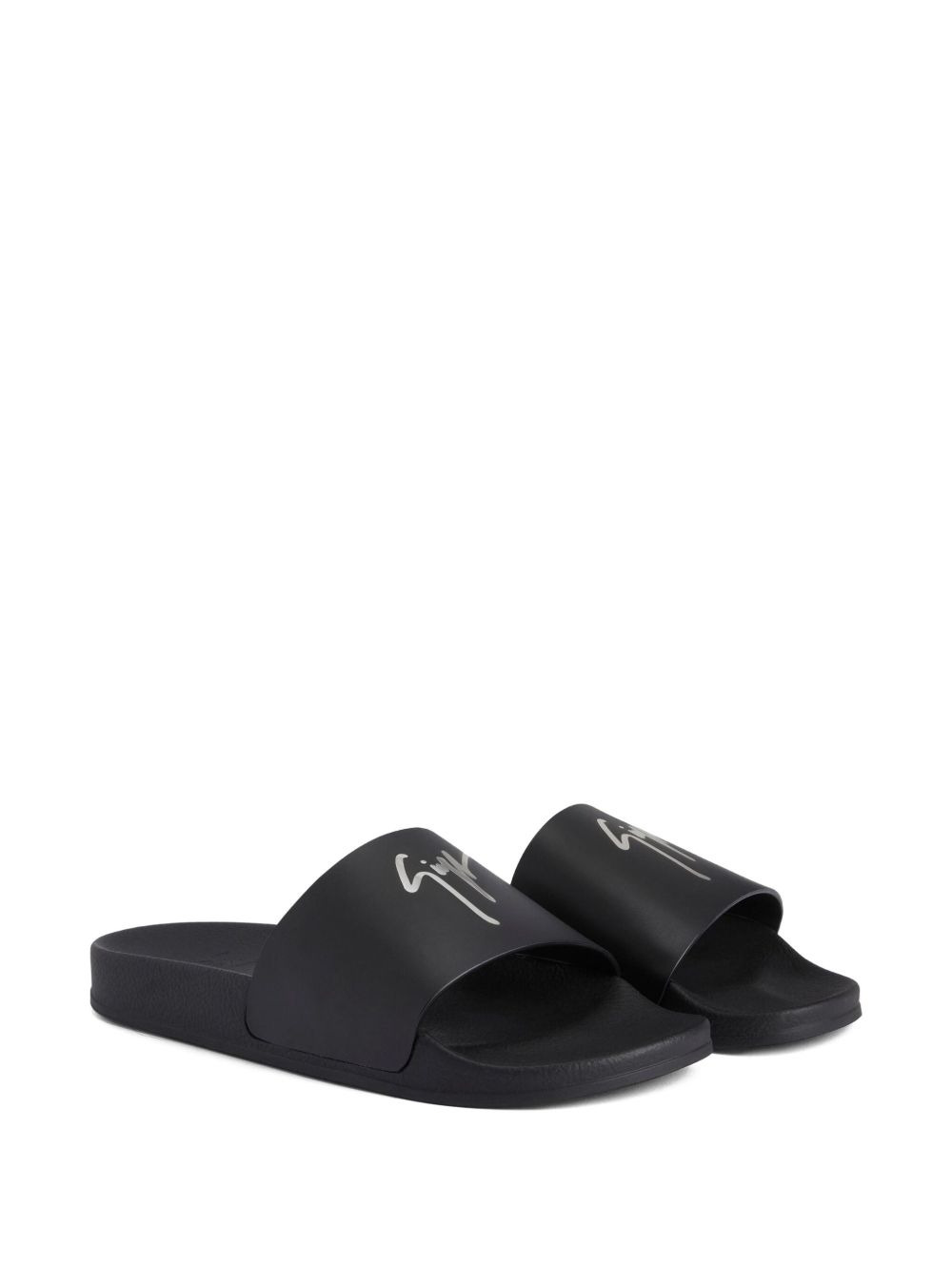 Brett signature-embellished leather sandals - 2