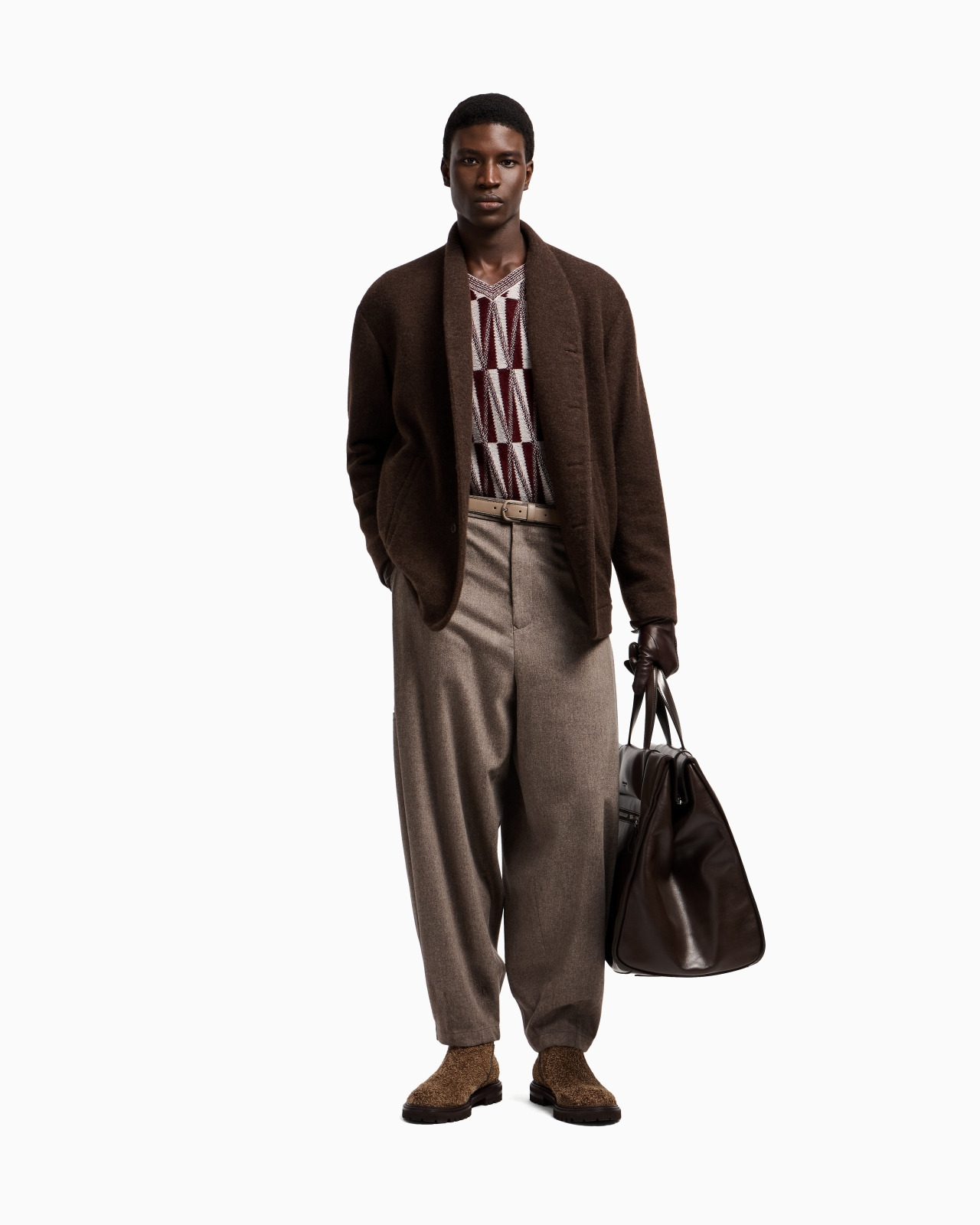 PEA COAT IN WOOL AND CASHMERE CLOTH - 2